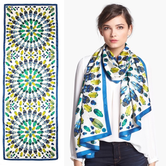 Tory Burch Accessories - RARE Tory Burch Beetle Scarf Tory Burch Accessories - RARE Tory Burch Beetle Scarf